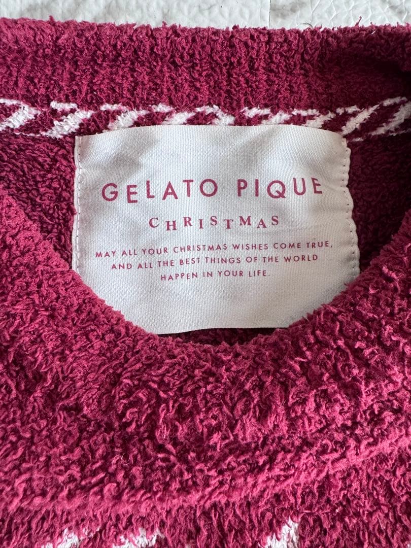 う*た様 gelato pique☆ジェラートピケ☆セットアップ☆赤☆クリスマス