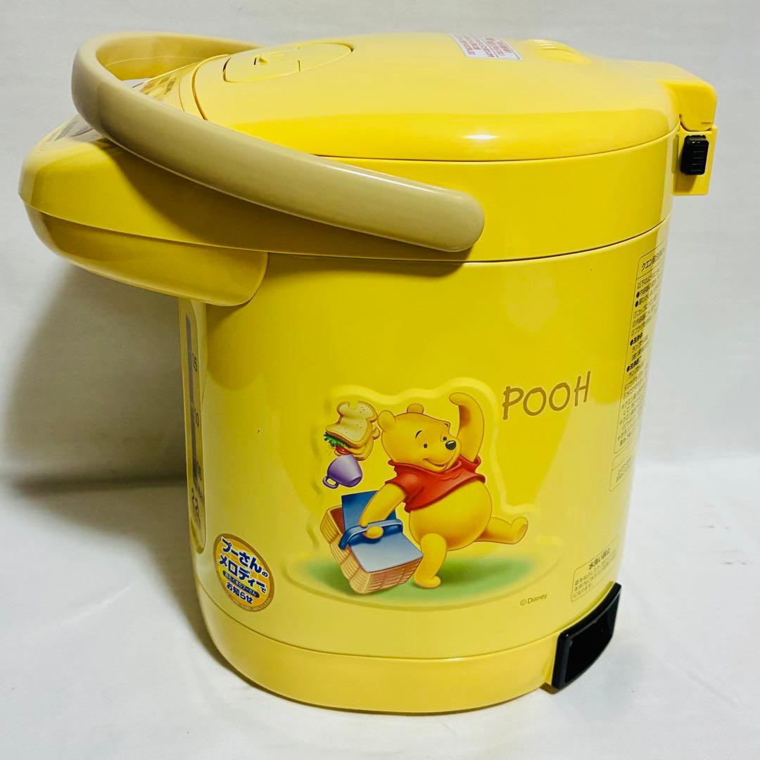 【ほぼ新品、箱あり】プーさんの電動ポット　 ZOJIRUSHI CD-EV22P