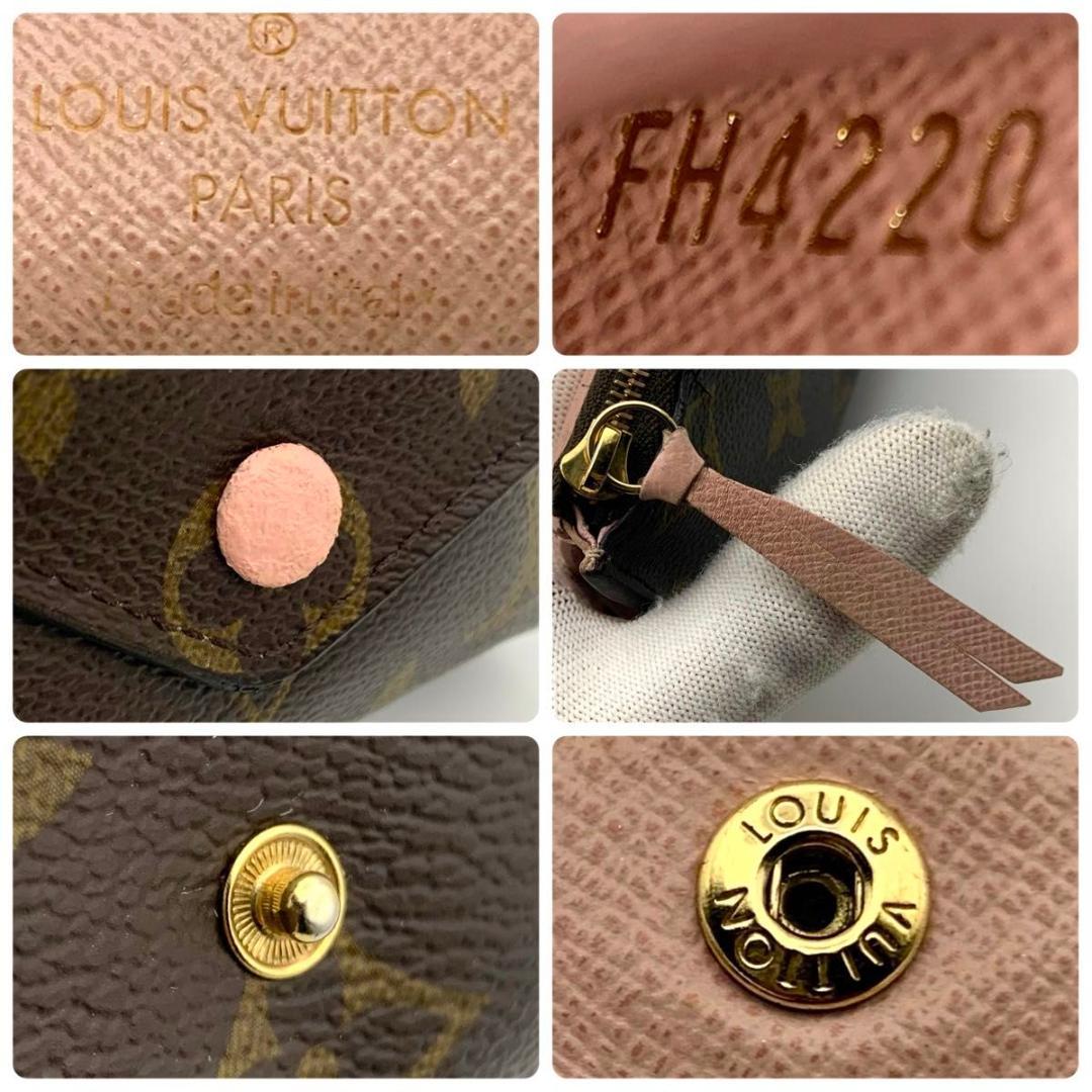 鑑定済み ルイヴィトン ポルトフォイユヴィクトリーヌ 財布 コンパクト ピンク