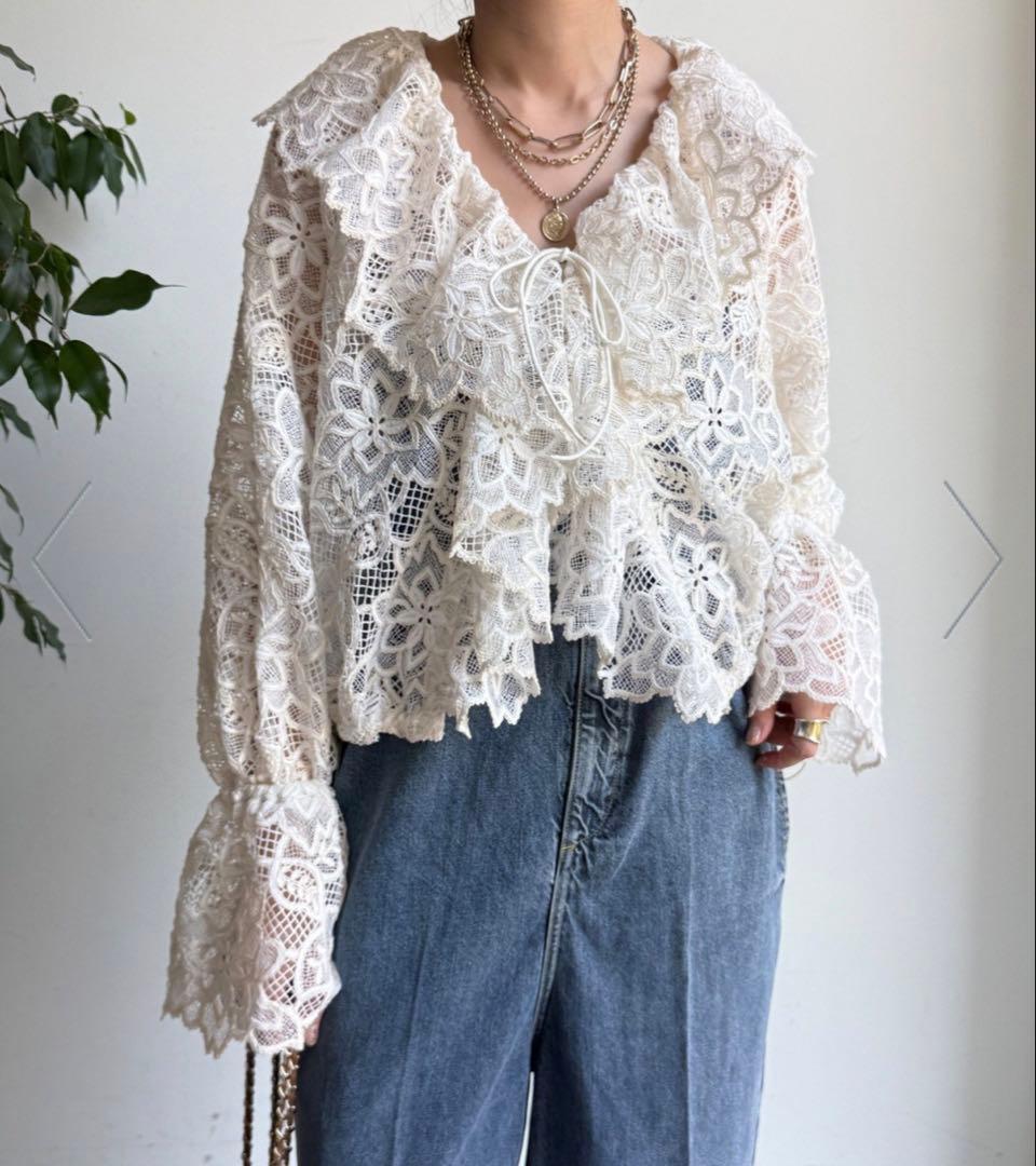 ドゥドゥ　レース カーディガン ボレロ　DOUDOU美品