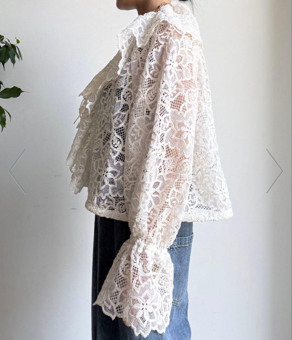 ドゥドゥ　レース カーディガン ボレロ　DOUDOU美品