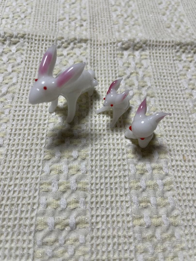 ガラスの置物。まとめ売り、動物セット。