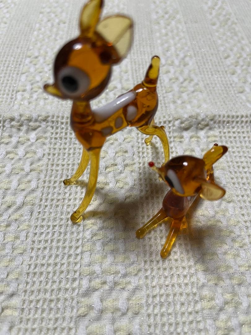 ガラスの置物。まとめ売り、動物セット。