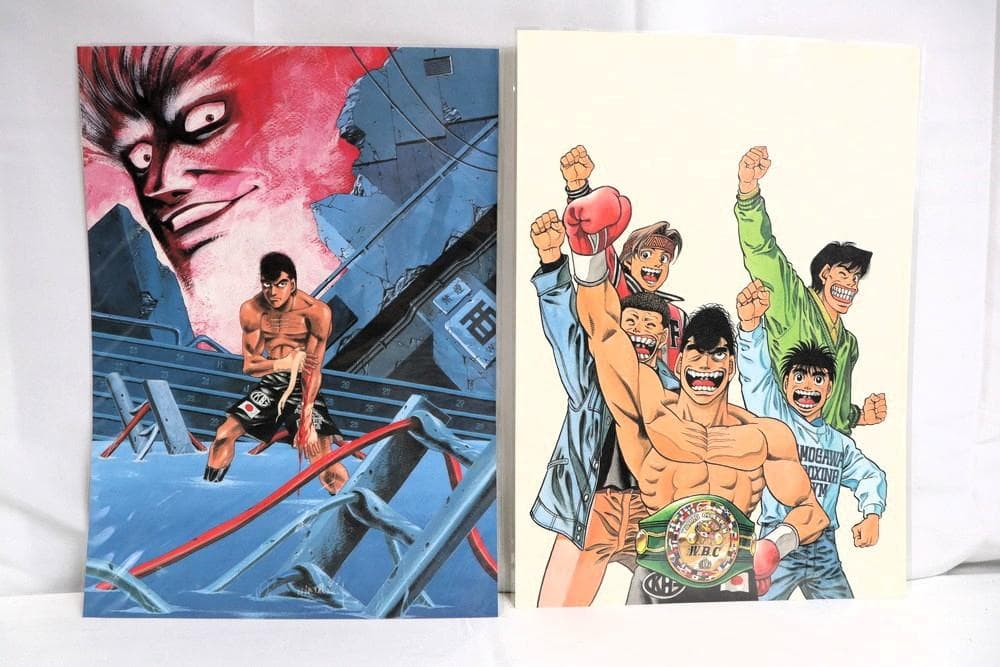 ◆はじめの一歩複製原画 幕之内一歩 鷹村守 宮田一郎&千堂武士 3点　09354