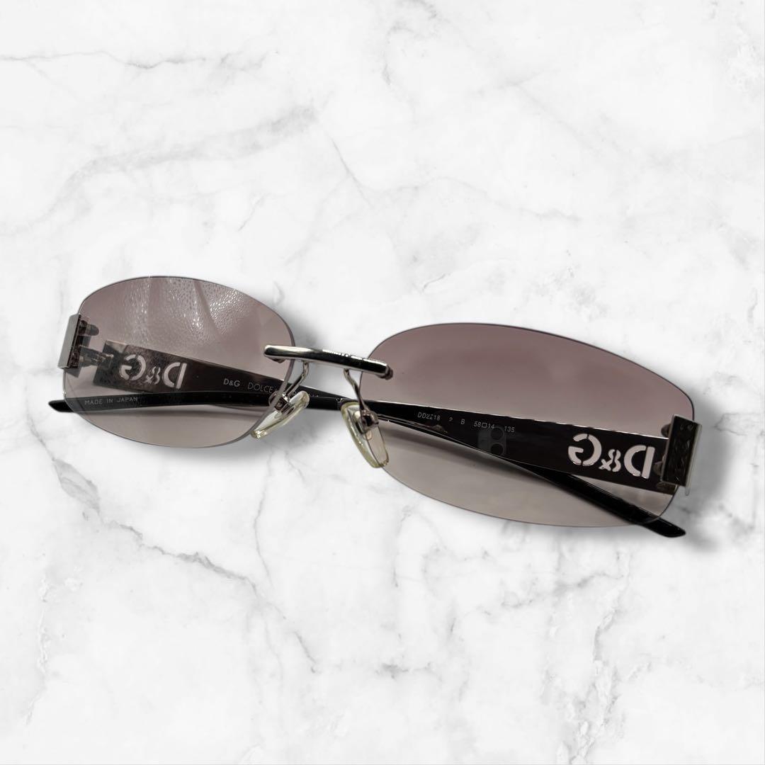 小物 DOLCE&GABBANA rim less sunglasses Y2K
