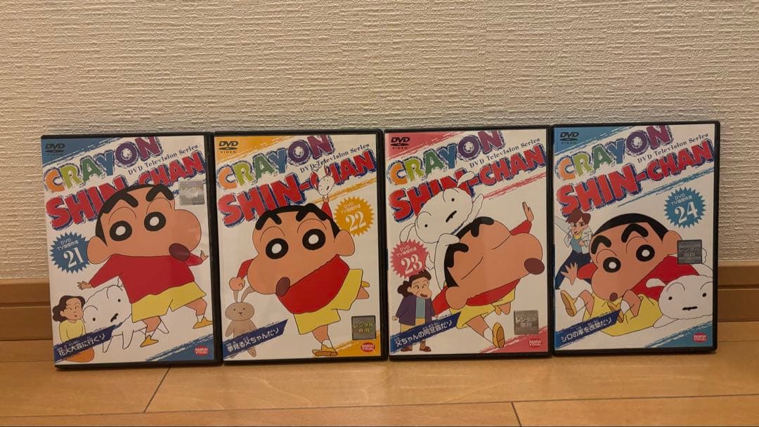 クレヨンしんちゃん DVD 1〜24全巻 セット※レンタル落ち(ケースあり)