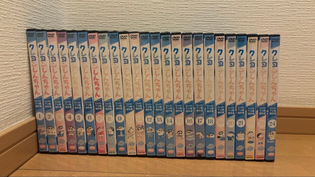 クレヨンしんちゃん DVD 1〜24全巻 セット※レンタル落ち(ケースあり)