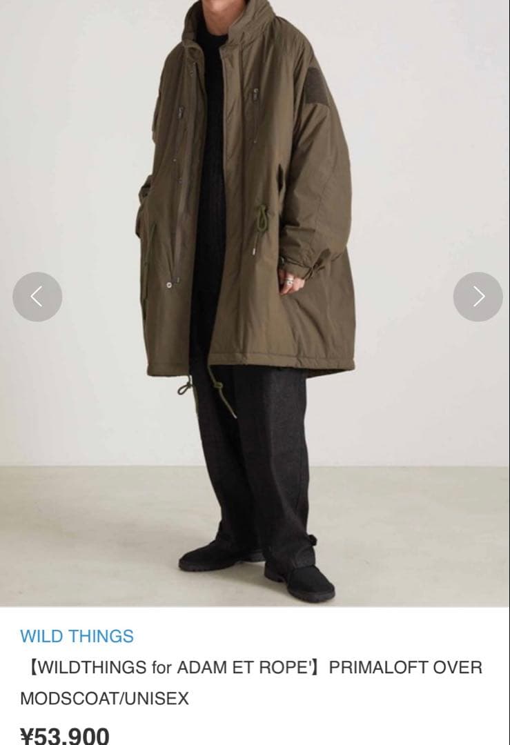 ジャケット・アウター WILDTHINGS for ADAM ET ROPE' MODSCOAT