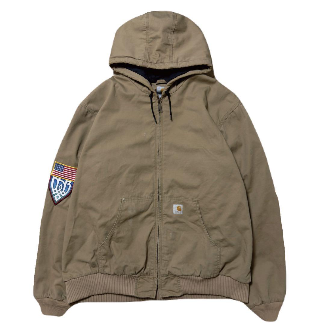 Carhartt ダックアクティブ 2XL 中綿キルティング ベージュ