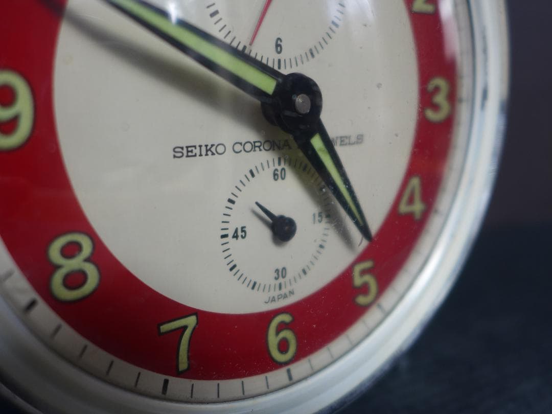 時代物【可動品】SEIKO セイコー ゼンマイ機械式 　置時計　2JEWELS