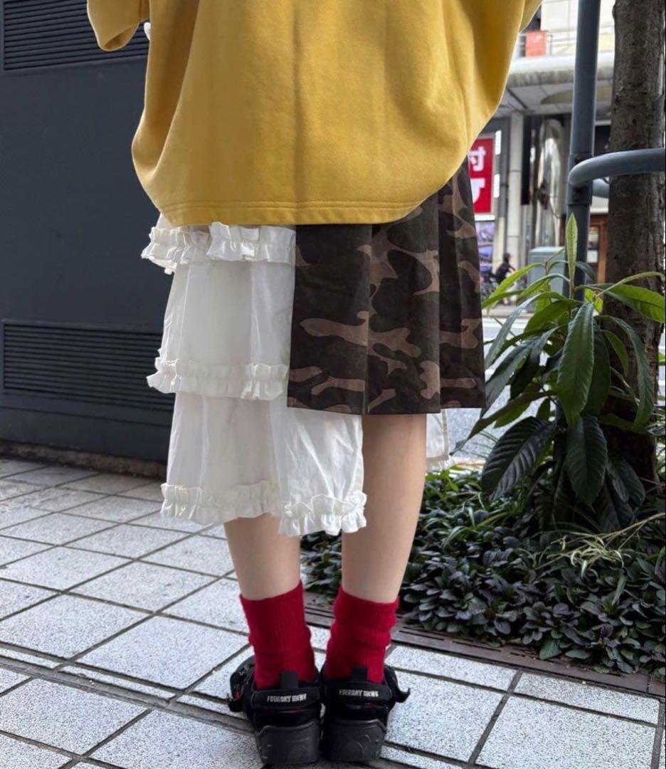 CIAOPANIC まるおさん企画 レース切替迷彩巻きスカート