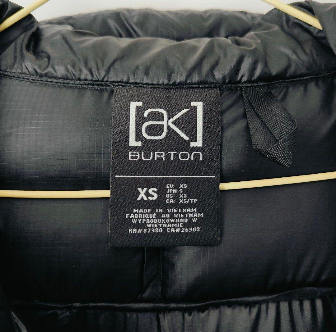 [ak] BURTON ブラックダウンジャケット