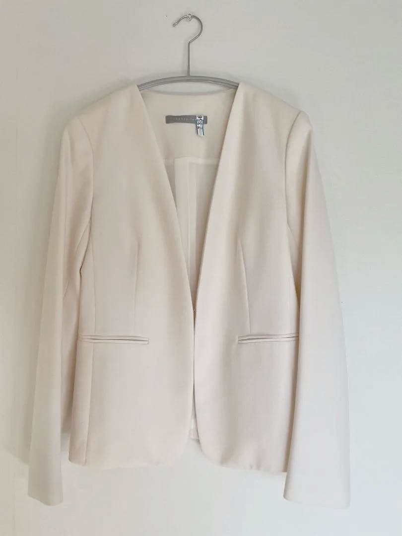 Theory luxe Saxony Soft ジャケット38 ホワイト