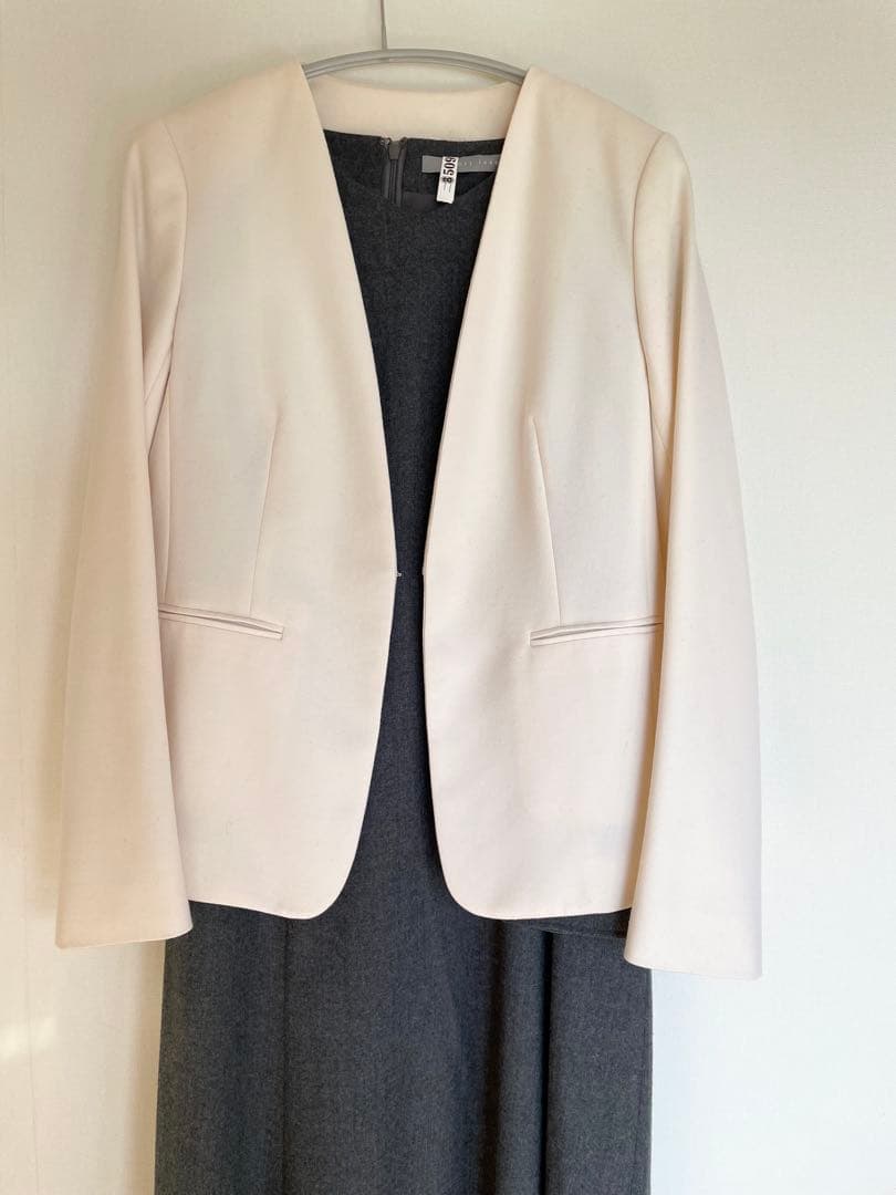 Theory luxe Saxony Soft ジャケット38 ホワイト