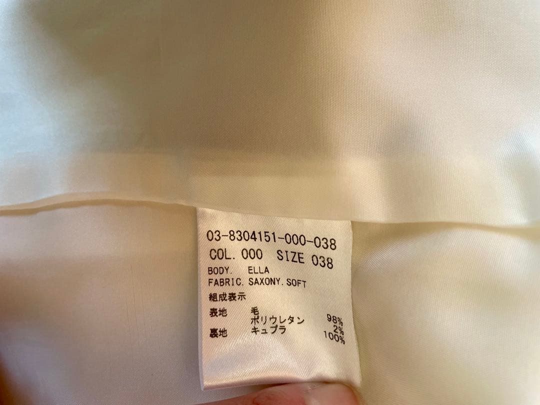 Theory luxe Saxony Soft ジャケット38 ホワイト