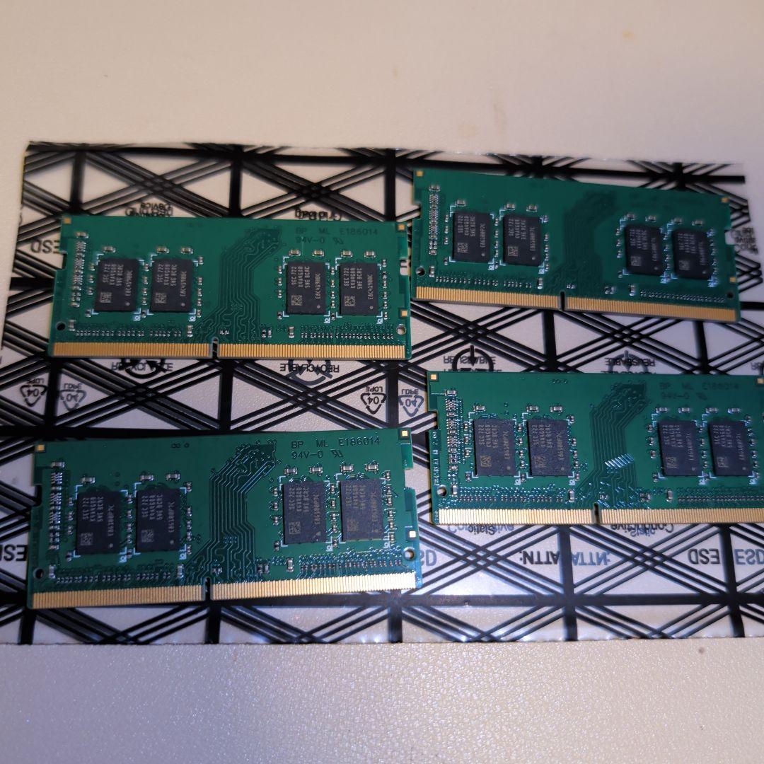 DDR4 2400 4GB SO-DIMM メモリ 4枚セット