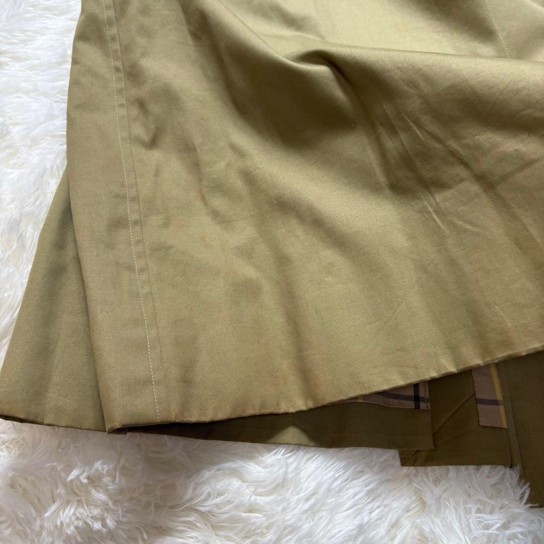 BURBERRY ステンカラーコート　ノバチェック　裏ノバチェック 玉虫色　M