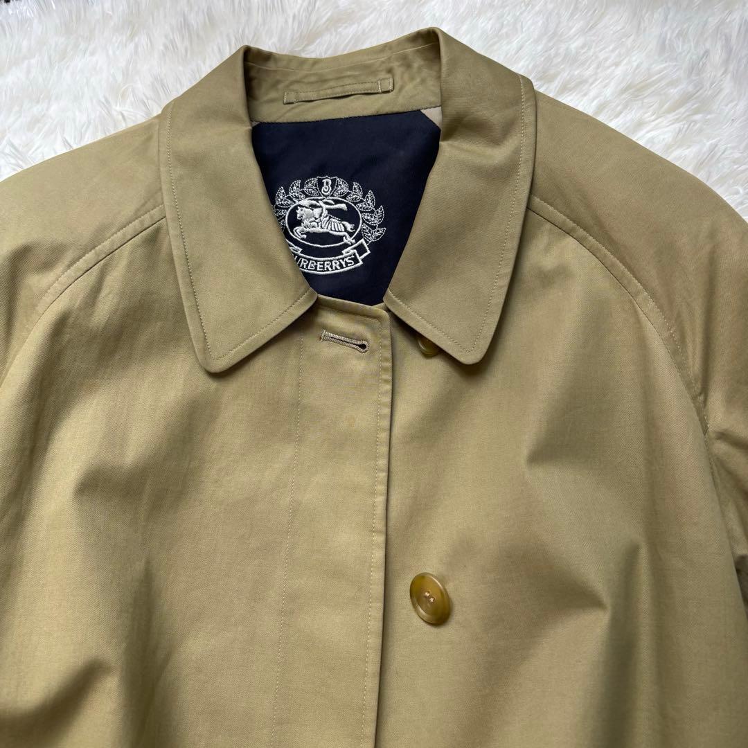 BURBERRY ステンカラーコート　ノバチェック　裏ノバチェック 玉虫色　M