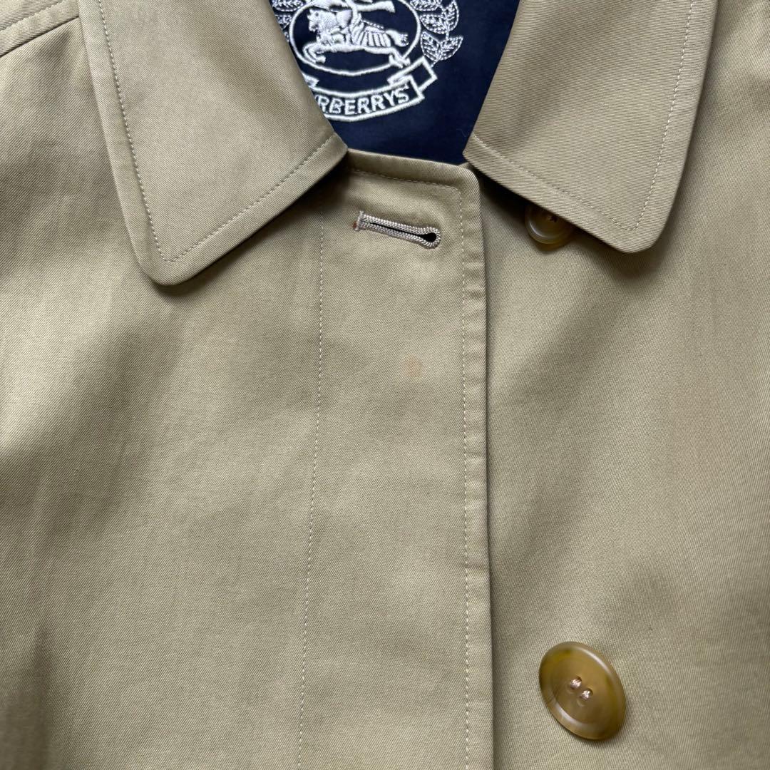 BURBERRY ステンカラーコート　ノバチェック　裏ノバチェック 玉虫色　M