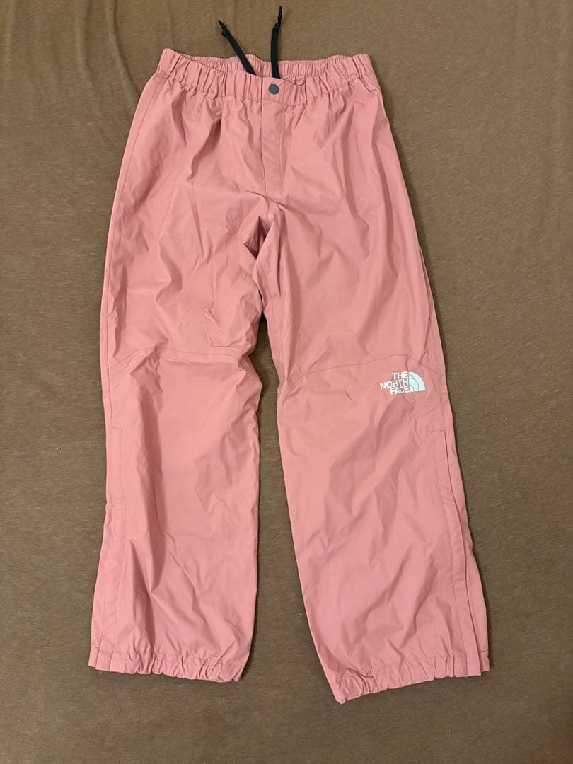 THE NORTH FACE レインコートパンツ　くすみピンクブラック130cm