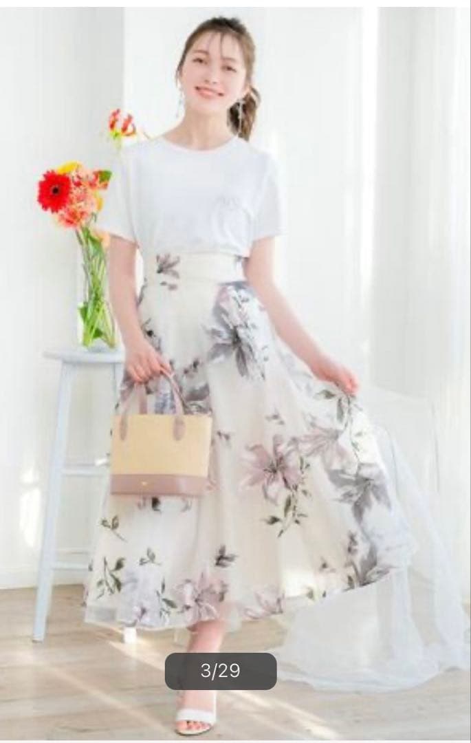WILLSELECTION【新品】オパールフラワープリントスカート