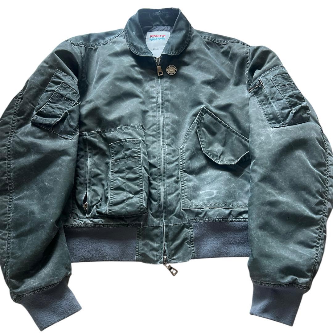 Know wave ヴィンテージ加工　ボンバージャケット　MA-1