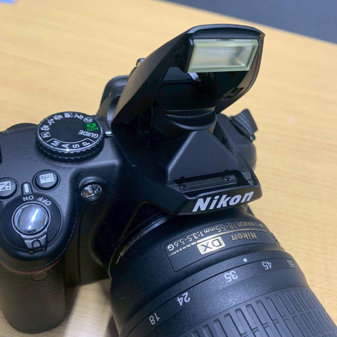 動作確認済 Nikon ニコン D3000 レンズ2本 バッテリー セット