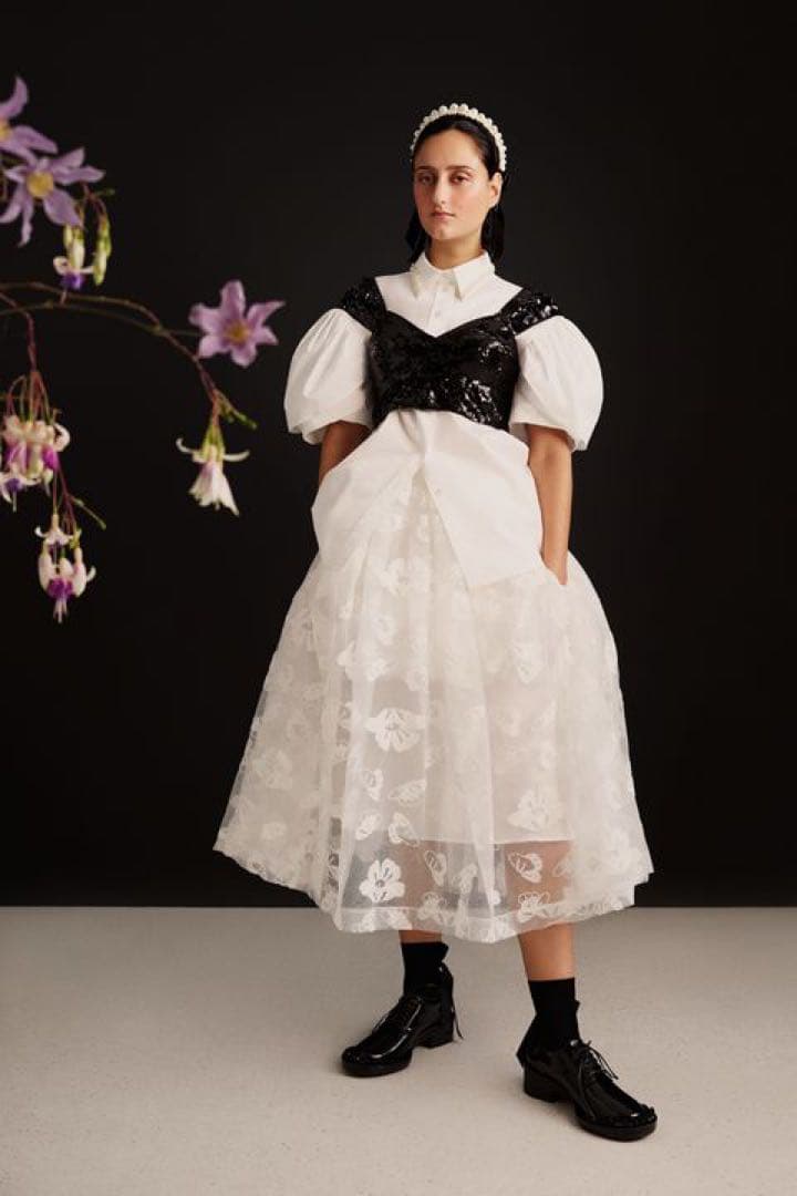 Simone Rocha x  ティンセル刺繍パフスカート　サイズ32