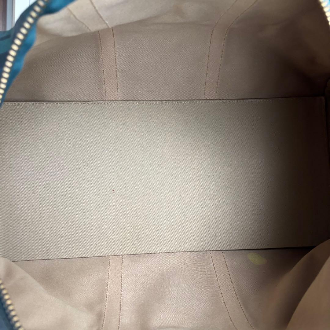 ポロラルフローレン 2WAY ボストンバッグ 緑 PVCレザー ブラックウォッチ