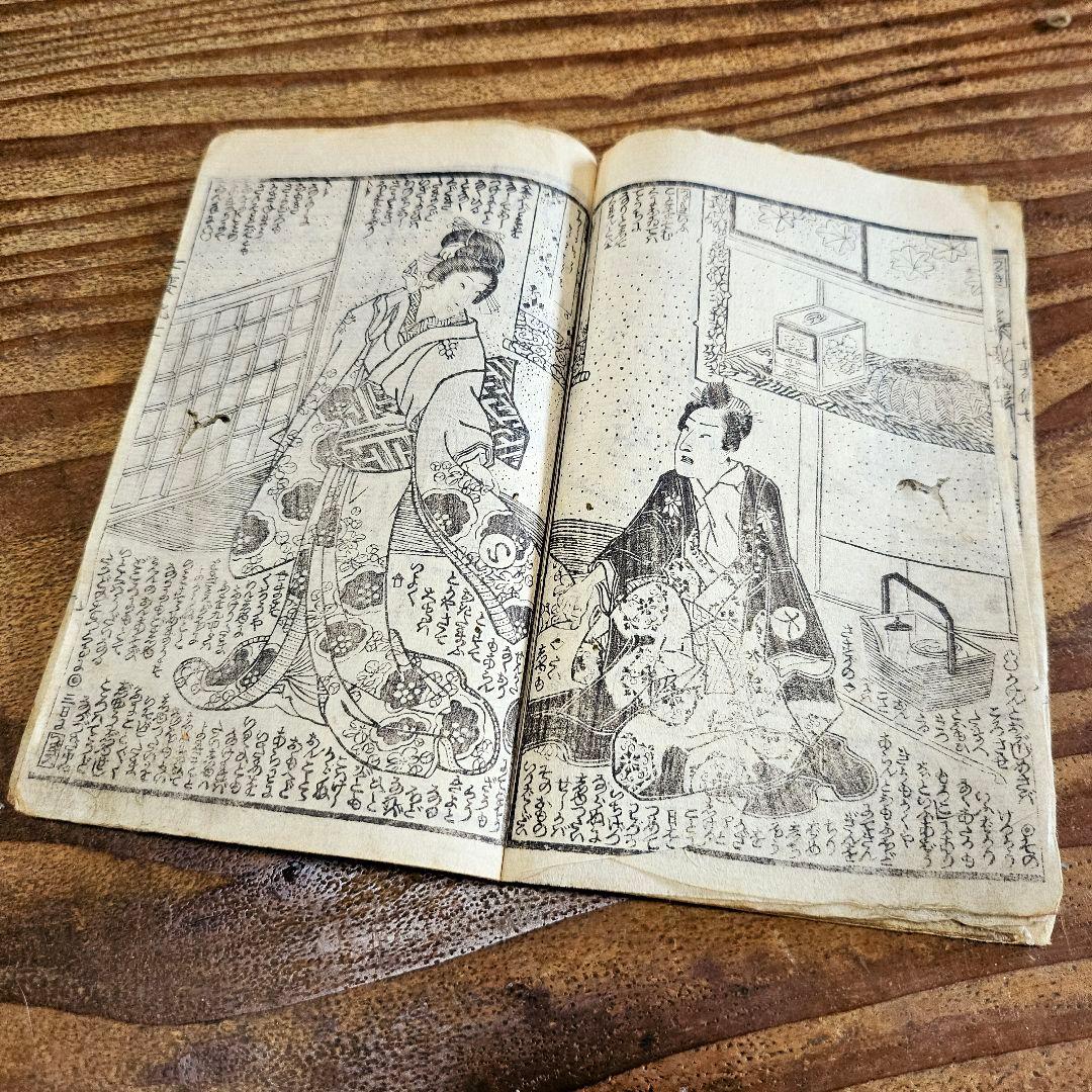 yy9408 古い絵草紙 金花七変化 第7編上下揃 幽霊退治 浮世絵 古書古文書
