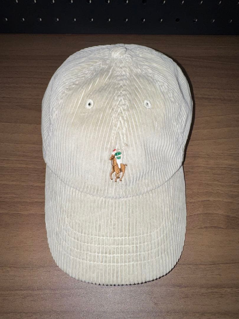 【限定値下げ】Ralph Lauren コーデュロイキャップ　クリーム色