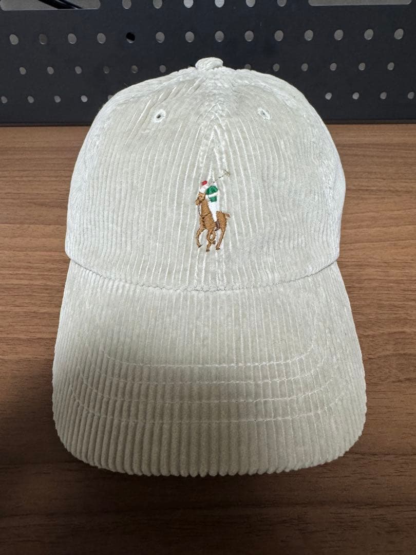 【限定値下げ】Ralph Lauren コーデュロイキャップ　クリーム色