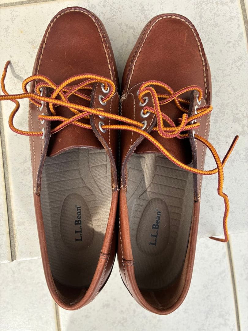 L.L.Bean メンズ ハンドソーン・モカシン　ブルーチャー・モック