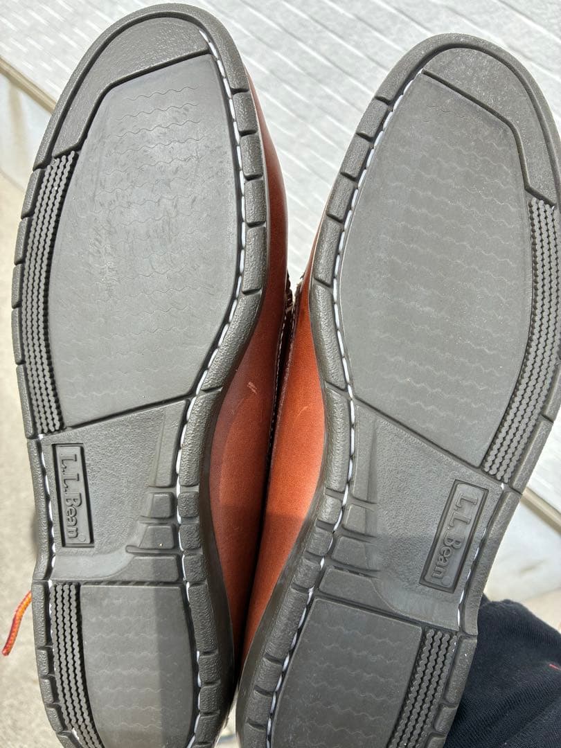 L.L.Bean メンズ ハンドソーン・モカシン　ブルーチャー・モック