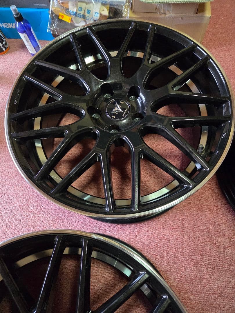 ワ-ク19インチ 8.5j ホイール 4本セット美品114,3オフセット45,