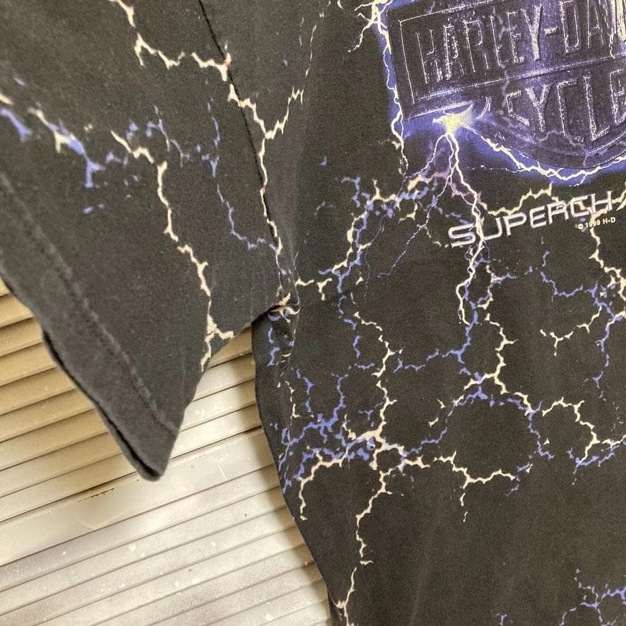 CBBB ハーレー Tシャツ USA製 90s ダビッドソン ライトニング