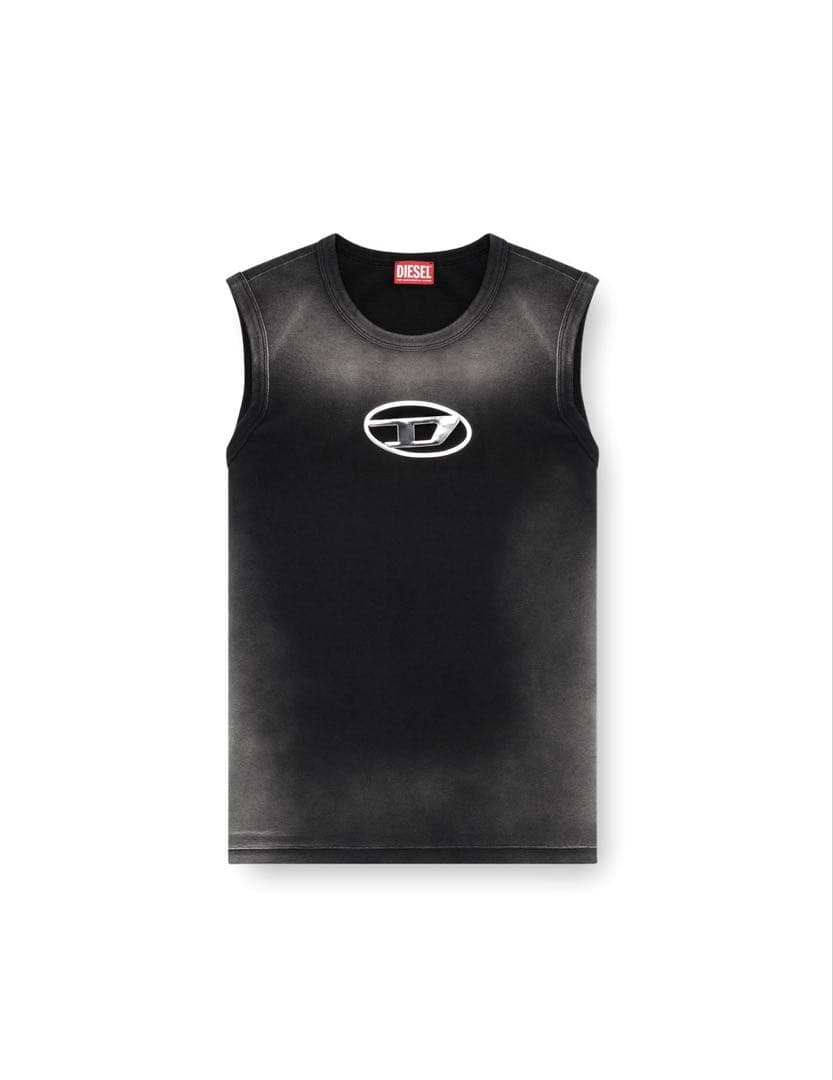 トップス DIESEL Faded tank top with puffy Oval D