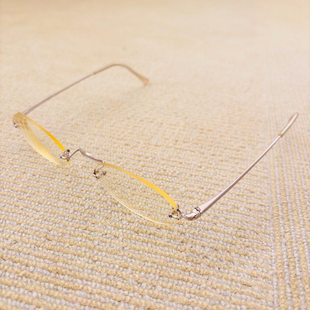 白山眼鏡店　リムレス　ツーポイント　ヴィンテージ　ANAAKI