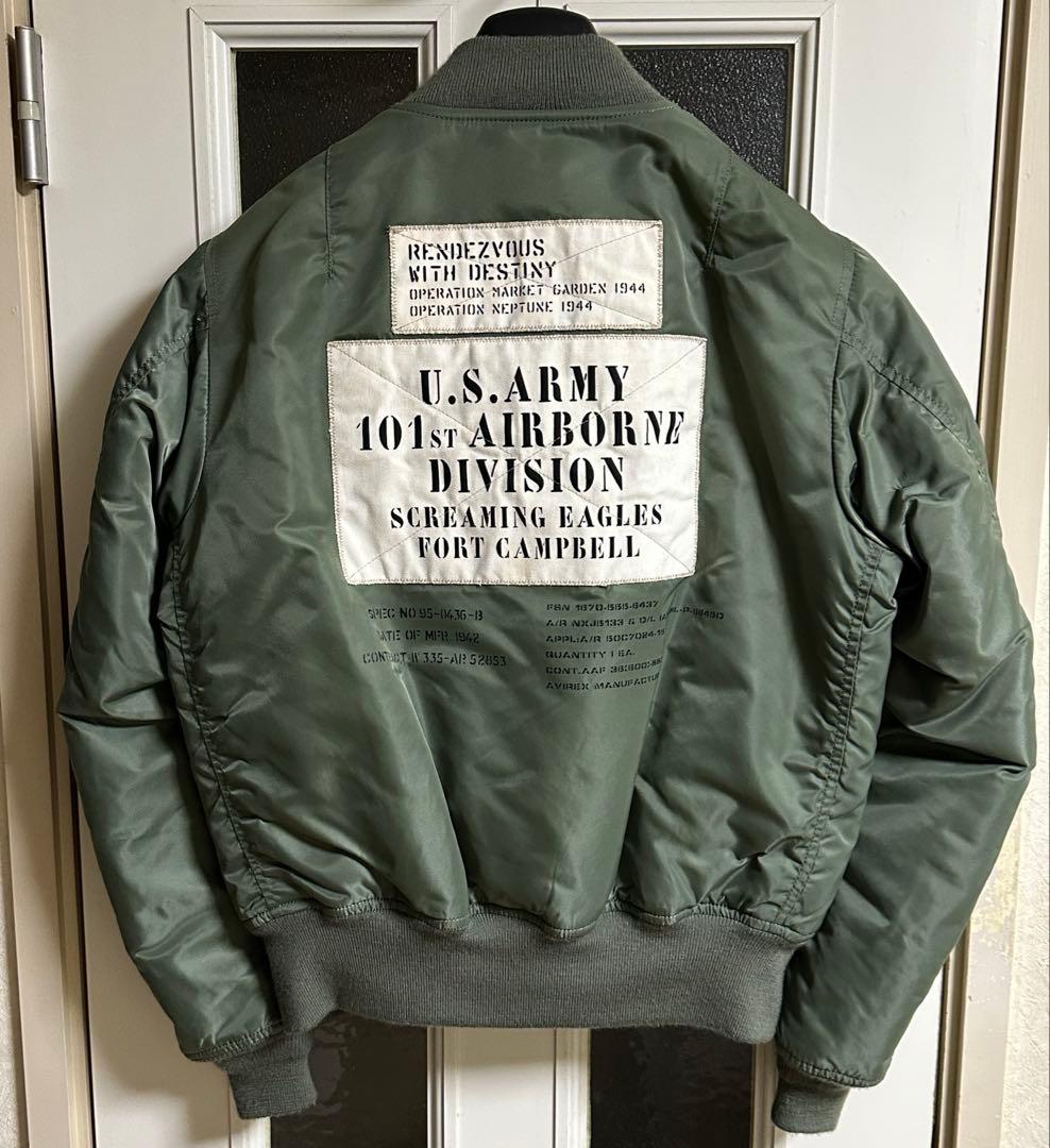 ジャケット・アウター AVIREX MA-1 U.S. ARMY 101st AIRBORNE