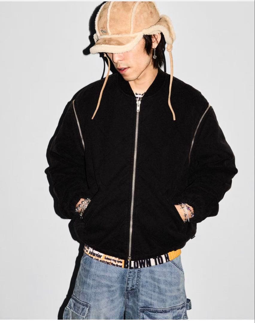 ジャケット・アウター Supreme quilted zip off bomber jacket S