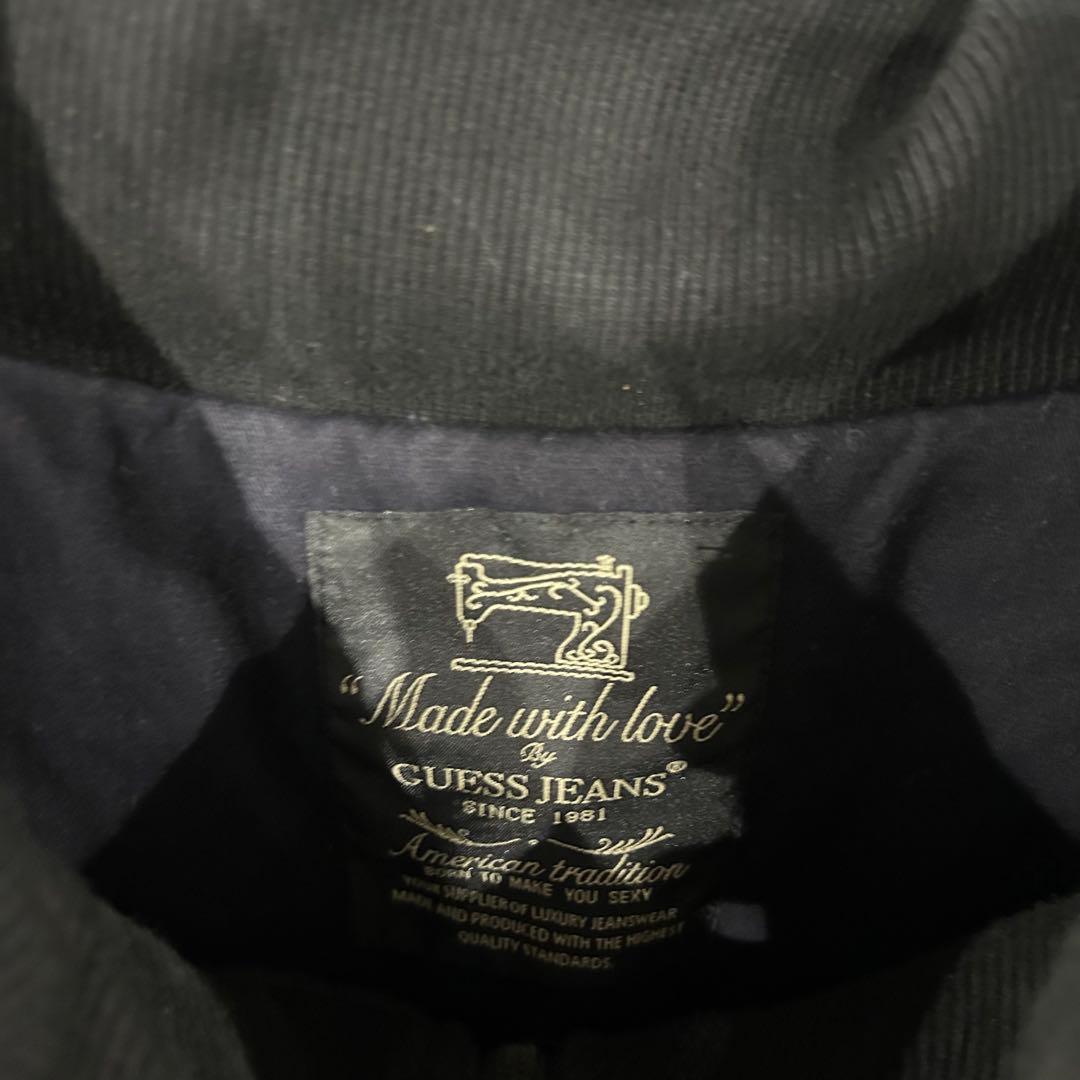 guess ボリュームネックブルゾン　ネイビー　y2k ミリタリー