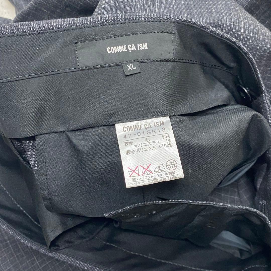 新品 COMME CA ISM ストライプ ビジネススーツ コムサ イズム XL