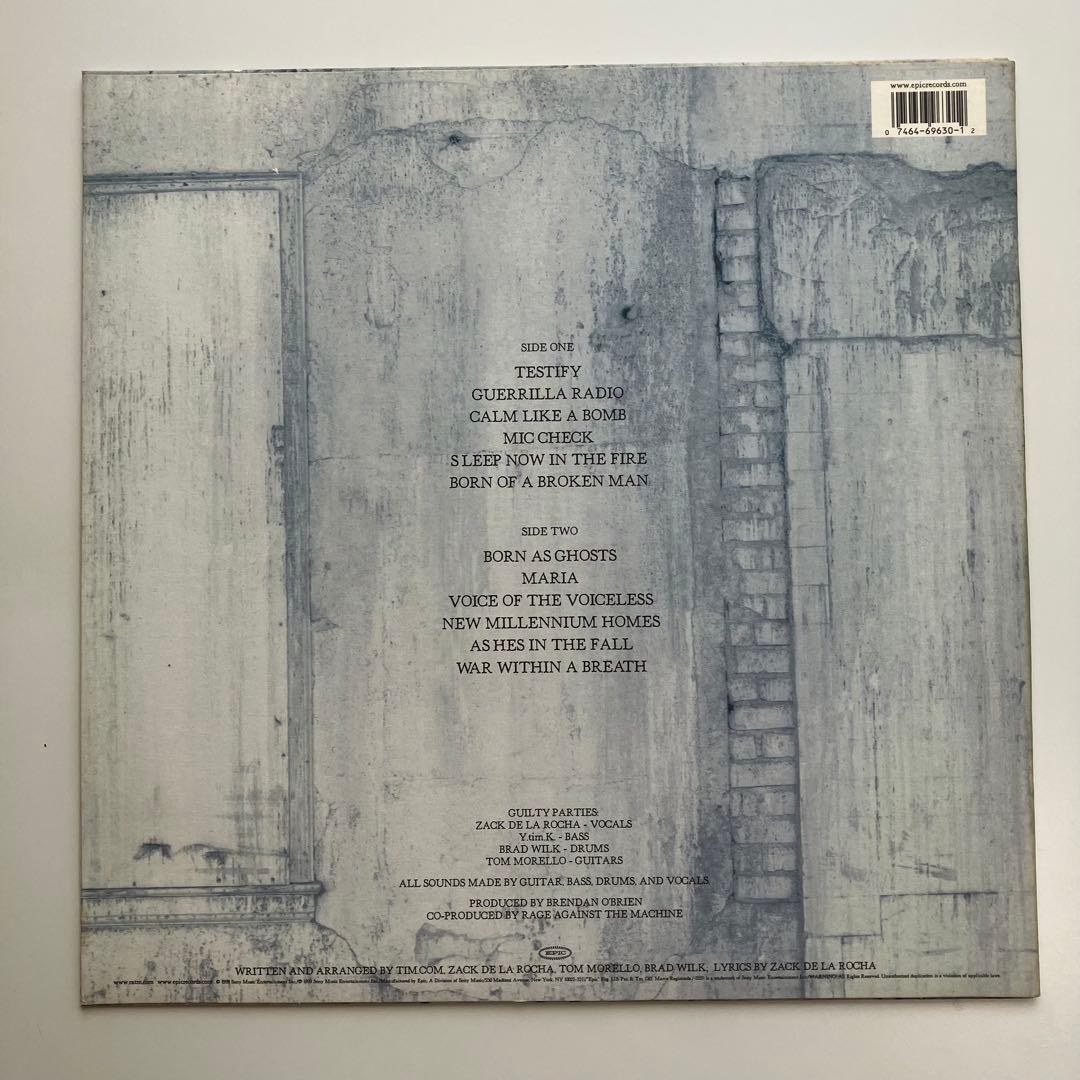 Rage Against The Machine/ The.. LP 1999年