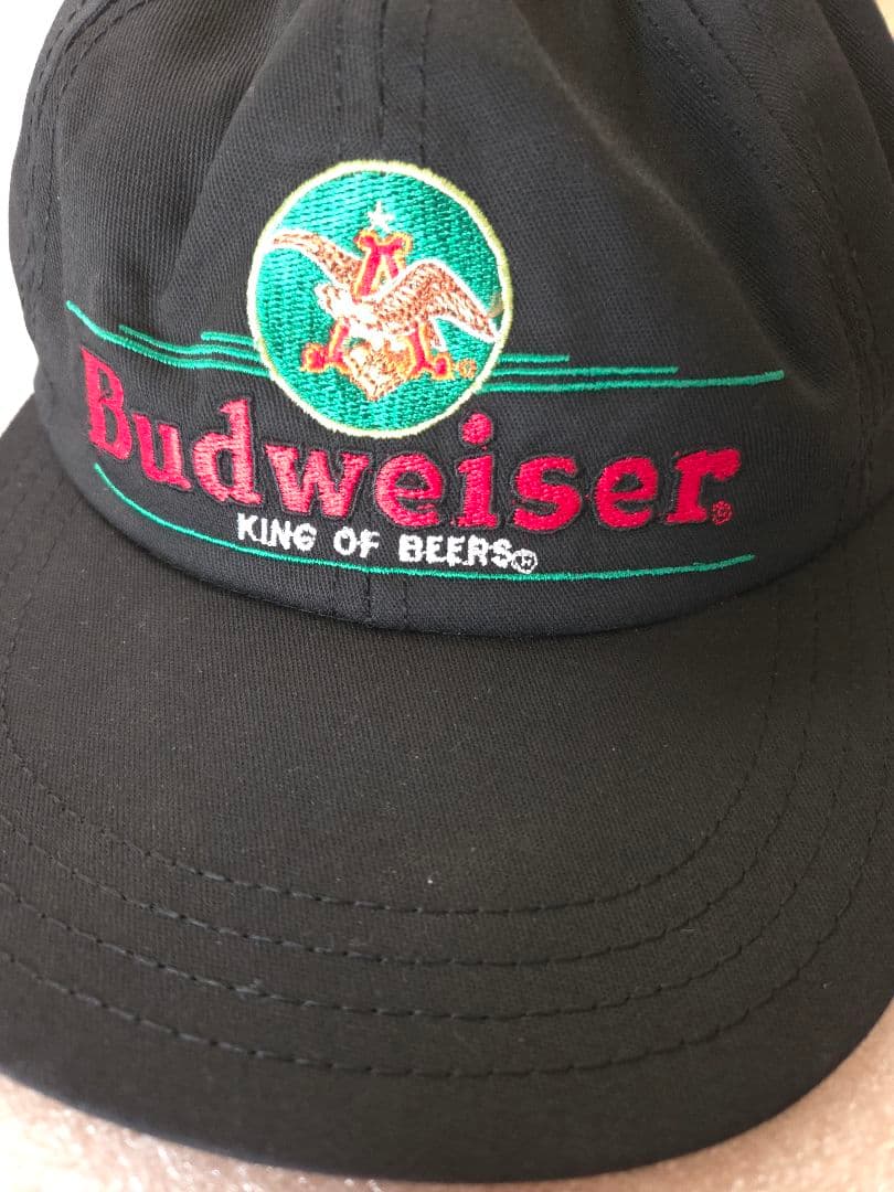 90s Budweiser バドワイザー キャップ ブラック USA製