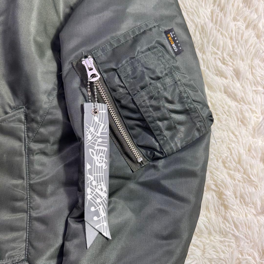 【極美品】ナンバーナイン×STUDIOUS 別注 MA-1 音符柄 カーキ 1