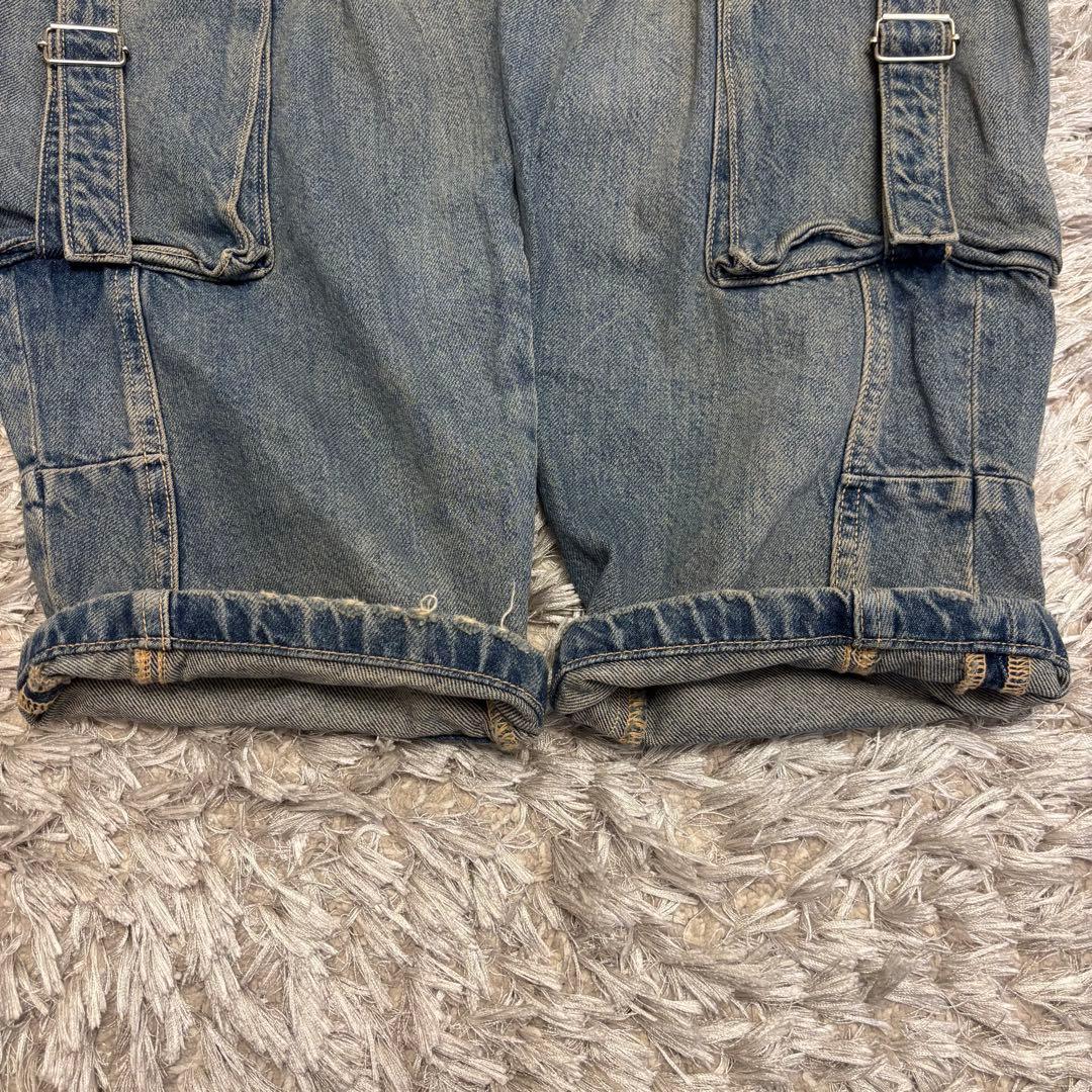 00s ZARA ミッドライズ カーゴ デニムパンツ ヴィンテージ y2k