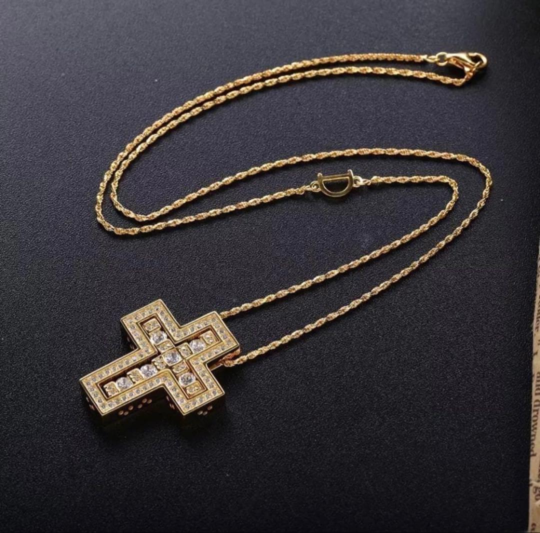 クロスネックレスゴールド シルバー製※DAMIANI ダミアーニ ベルエポック風