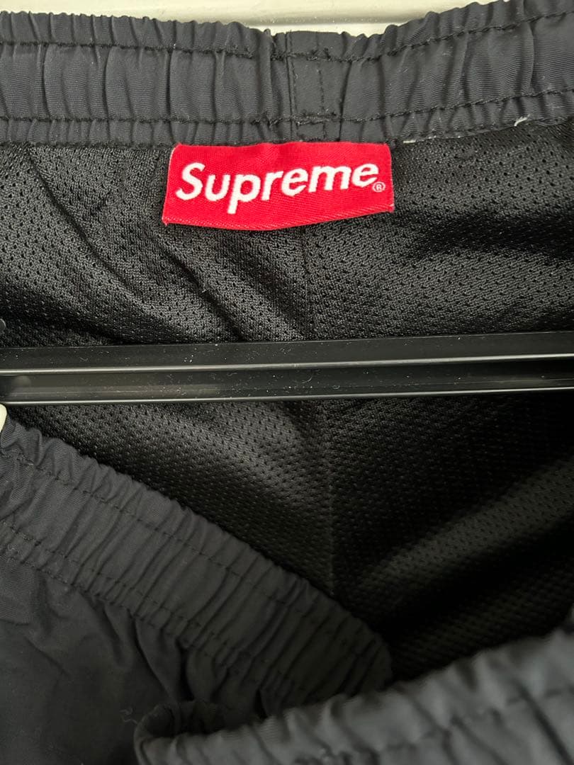 Supreme ブラック XL ナイロンパンツ ラインパンツ
