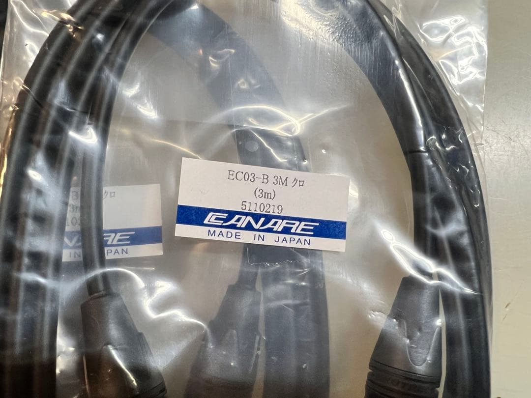 CANARE / EC03-B BLACK マイクケーブル 3m 　4本