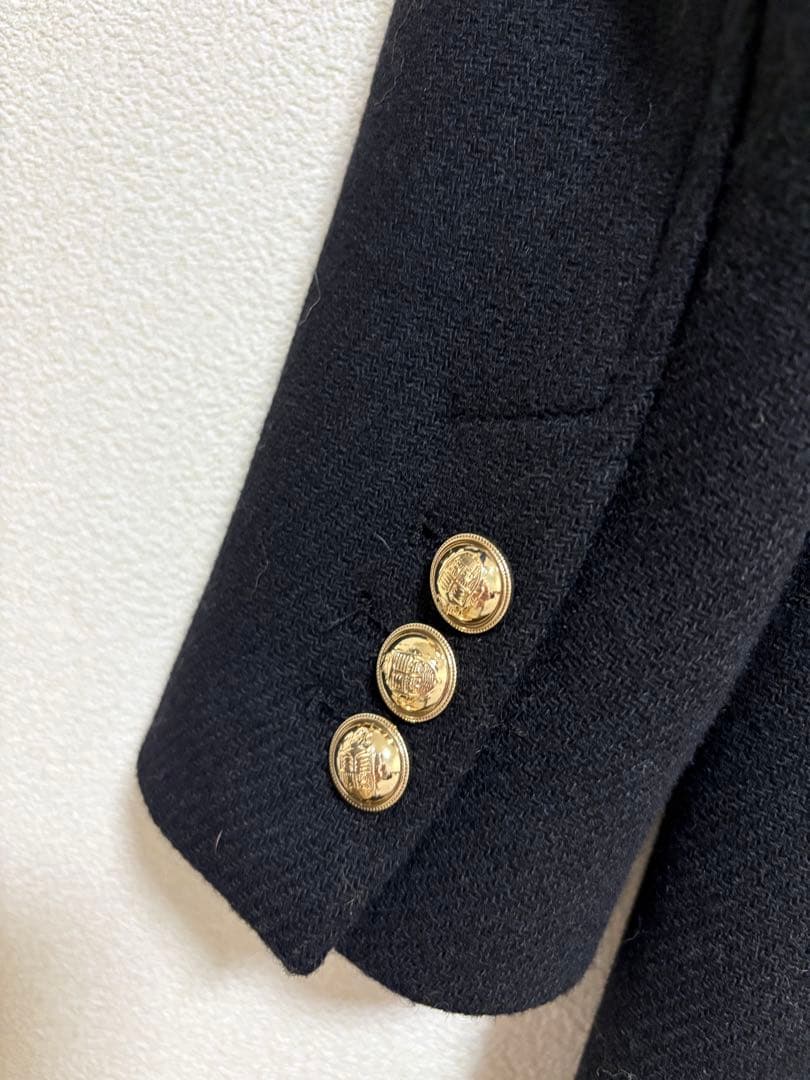 ZARA 黒 ダブルブレスト ロングコート